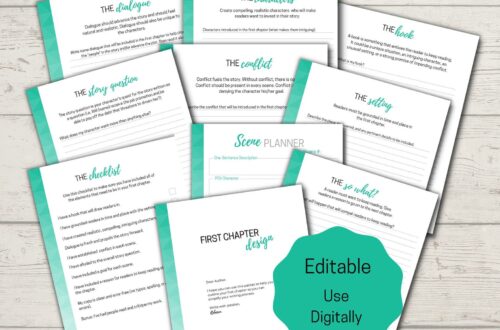 writing worksheets for a first chapter